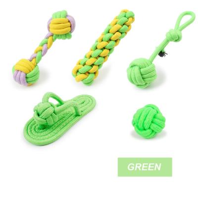 China 5 Pack Dog Rope Toy Set Eco Friendly Cotton Viable Wholesale Dog Chew Toys for sale