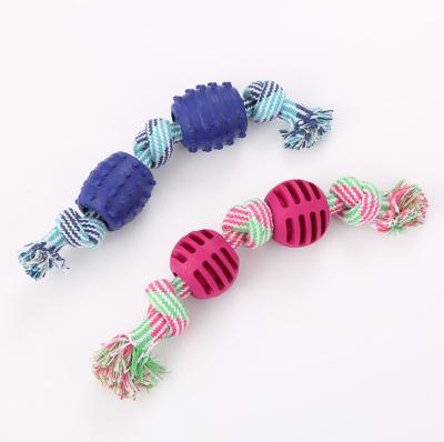 China Sustainable Eco - Friendly Dog Rope Chew Toy Interactive Training Toys For Dogs for sale