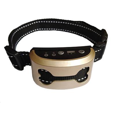 China Dog 100& Sustainable Waterproof Humane Anti Bark Collar Rechargeable Ultrasonic Bark Collar 7 Levels for sale