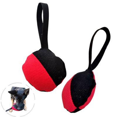 China Durable Nylon Dog K9 Ball Training Toy Pillow Rope Handle Pet Training Tugs Bite-Resistant for sale