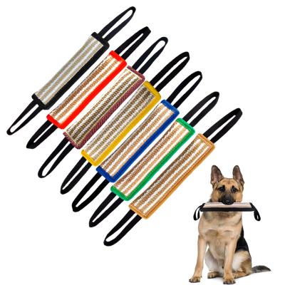 China K9 Viable Ensures Durable Hemp Dog Bite Pillow Dog Training Tug Toy Stick for sale