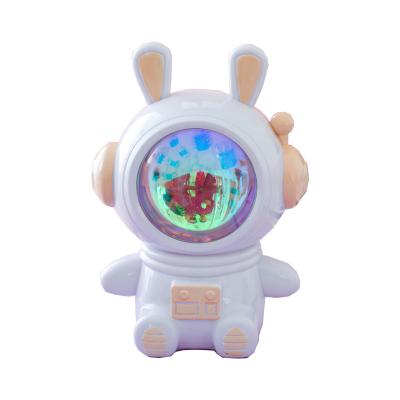 China Contemporary Cute Rabbit Astronaut Sunset Lamp Sunset Projection Lamp Home Decoration Lights for sale