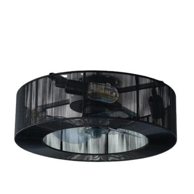 China Wholesale Modern High Quality Black Iron Ceiling Fan And Light Fan Light With Light for sale