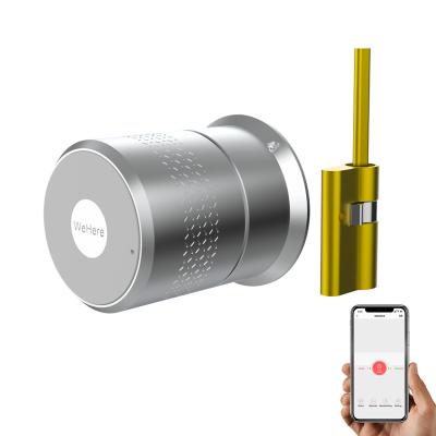 China Indoor Office Hotel Residence M520 Wifi Door Lock Tuya Lock Cylinder For Home High Security Fingerprint Door Lock Smart Digital Cylindrical Door Lock for sale