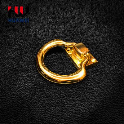 China Wholesale Polishing Silver Zinc Alloy Ring Handle Sofa Chair Handle Buckle Gold Hardware Door Cabinet Drawer Chair for sale