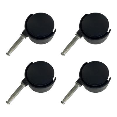 China Modern HUAWEI Black Casters Standard Size Chair Furniture Casters for sale