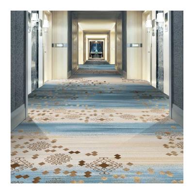 China Non-slip; Who respects the environment; European Style1000-1200g Wool Axminster Nylon Carpet 80% Water Resistance And 20% Jacquard For Luxury 5 Star Hotel Corridor for sale