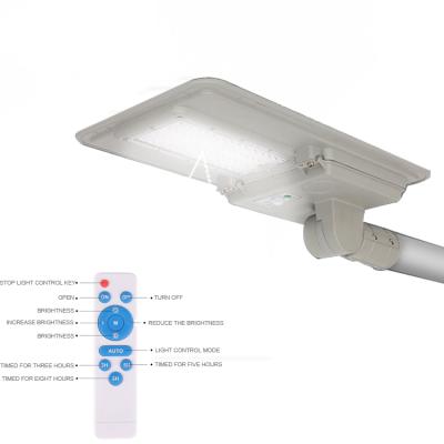 China Garden Dawn Design New All In One Polycrystalline Solar Street Light 60W 100W 180W Motion Sensor 6V Remote Control Angle Adjustable for sale