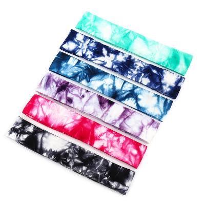 China Universal Factory Custom Logo Print Elastic Hair Band Polyester Football Basketball Yoga Sports Sweaty Running Headband for sale