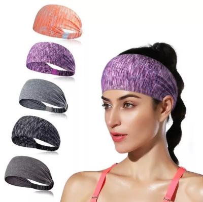 China Polyester Headband Anti Slip Anti Slip Running Headband Yoga Headband Tennis Sports Hygroscopic and Sweaty Wicking for sale