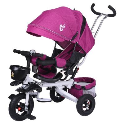 China Hand Push Children Tricycle Pedal Stroller Children's Bicycle 1-3-6 Year Old Folding And Extended Stroller for sale