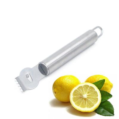 China Viable Lemon Zester Stainless Steel Kitchen Tool Orange Citrus Grater for sale