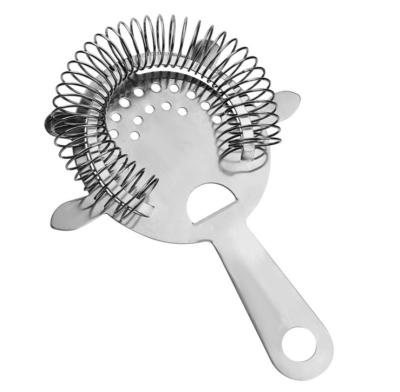 China Viable Professional 4 Prong Hawthorn Cocktail Stainless Steel Strainer for sale