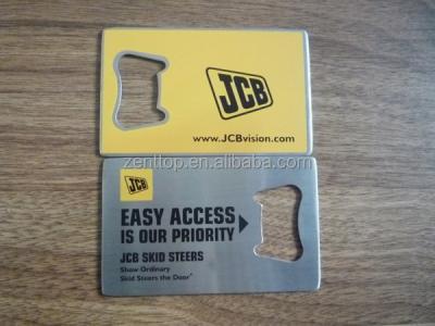 China Sustainable ZT007 Stainless Steel Beer Business Card Opener for sale