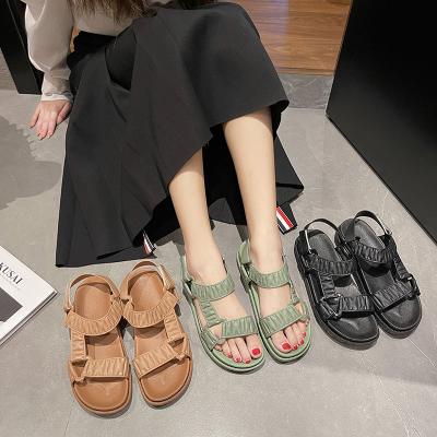 China Fashion Trend Women's Cross Strappy Sandals Fisherman Flat Thong Strap Comfortable Lightweight and Durable Athletic Sports Sandals for sale