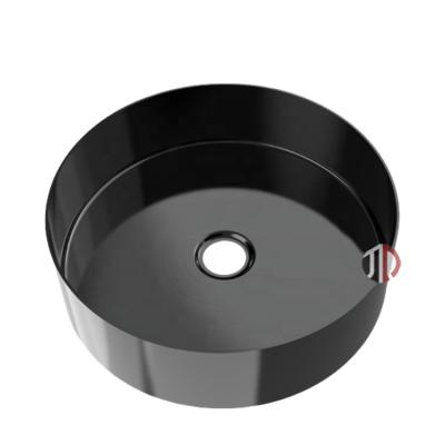 China SuS304 Countertop Simple Modern Gold Round Stainless Steel JDOOR Sink JDOOR Basin Basin Bathroom Black Hand Basin Sink for sale