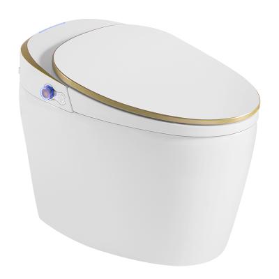 China Modern Automatic Water Pressure Adjustment Toilet With Bidet Ceramic Electric Toilet Floor Mounted Smart Toilet for sale