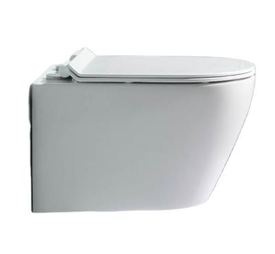 China Hidden WC Sanitary Wall Mounted Toilet Cistern Bathroom Ware Rimless Wall Hung Toilet Ceramic Wall Hung Around Toilet for sale