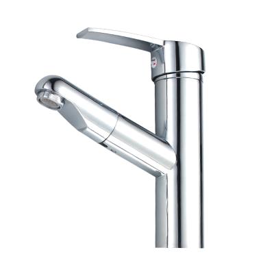 China Contemporary Hot Sale Refined Brass Silver Chrome Polished Tappull Spout Bathroom Toilet Basin Faucet Faucet for sale