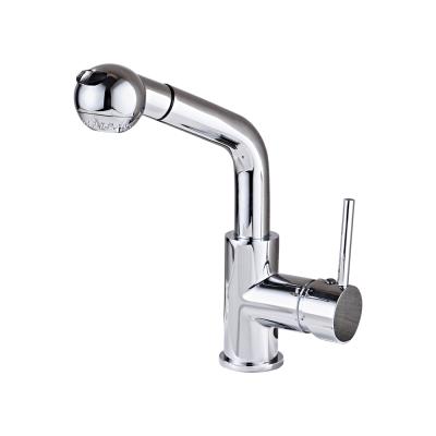 China Modern Hot Sale 304SUS Single Handle Water Mixer Flexible Multifunctional Pull Out Spout Sprayer Bathroom Basin Faucet Faucet for sale