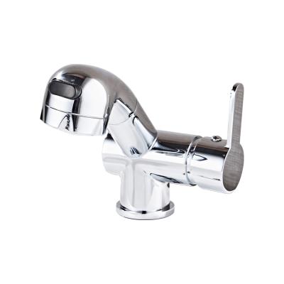 China Modern Hot Sale 304SUS Single Handle Water Mixer Flexible Multifunctional Pull Out Sprayer Bathroom Sink Faucet Faucet for sale