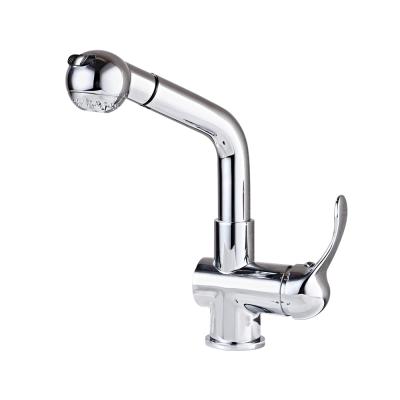 China Modern Hot Sale 304SUS Water Mixer Flexible Multinational Pull Out Spout Bathroom Sink Faucet Faucet for sale