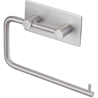 China Modern Swept Stainless Steel Lever Wall Mount Toilet Paper Holder Tissue Holder Toilet Paper Roll Holder for sale