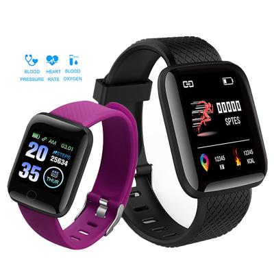 China Heart Rate Tracker Blood Pressure Oxygen Heart Rate Tracker Sports Smartwatch D13 Free Waterproof Men Women Touch Screen Monitor For IOS Android Phone for sale