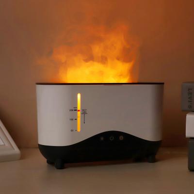 China Car 1 Sample OK Dropshipping Usb Ultrasonic Flame Diffuser Air Humidifier Essential Oil Aroma Diffusers Flame Diffuser Humidifier for sale