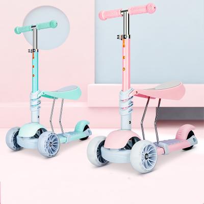 China Best Price Child Three Wheel Children Pink Foot Powered Scooter High Quality Kids Scooter for sale