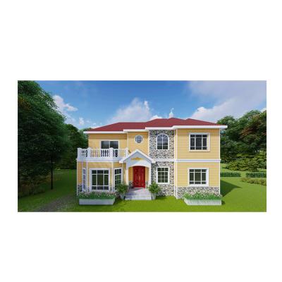 China Chinese Light Steel Prefab House House Villa Luxury Homes Light Steel House Villa for sale