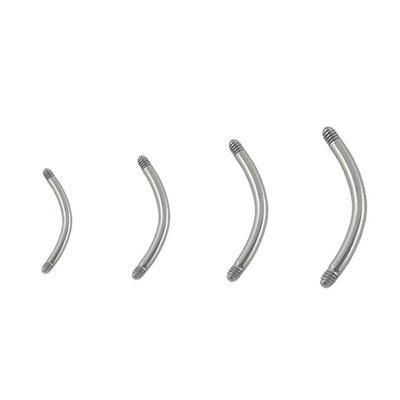 China 316 Stainless Steel Curved Bar Body Jewelry Non-fading Piercing Piece for sale