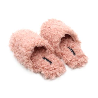 China Cushioning Factory Direct Sale new product simple warm fluffy fur slippers indoor house slippers Soft Light Fashion Slipper for sale