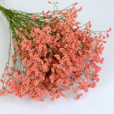 China Yunnan Wholesale Colorful Beautiful Dried Flowers Preserved Grass Bouquet Crystal Limonium For Wedding Decor for sale