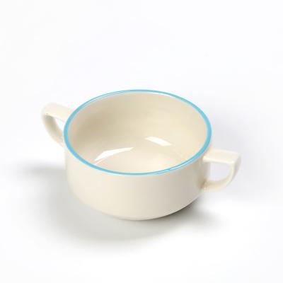 China Stocked Ceramic Soup Mug Elegance Tableware Dinnerware Set Color Porcelain Dinnerware Cup High Quality Soup Mug for sale