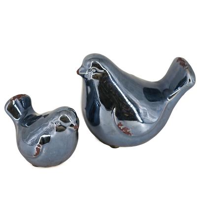 China Minimalist Ceramic Bird Decor Wedding Garden Bird Ceramic Figurine for sale