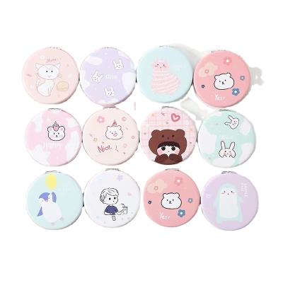 China Personalized Makeup Mini Pocket Mirror Portable Double-Sided Cosmetic Folding Handheld Mirror for sale