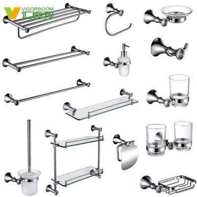 China Sustainable Chinese Custom Chrome Brass Bathroom Accessories for sale