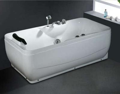 China Simple Rectangle Shape Small Size Free Standing Bathtub Free Standing Tub With Massage Jet for sale