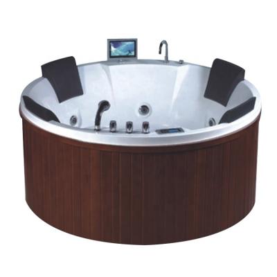 China Freestanding Gecko Chinese 4 Seats Around Plug n Play Lazy Hydraulic Spa Hot Tub for sale