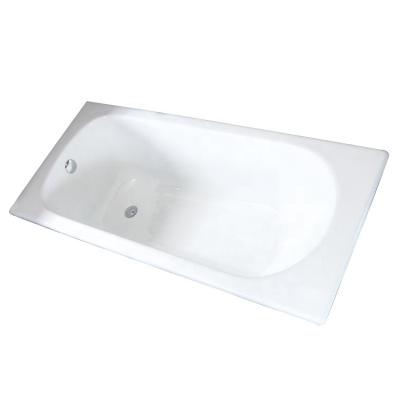 China Enclosed 1.2m Length Recessed Cast Iron Enamel Bathtub For Sale for sale