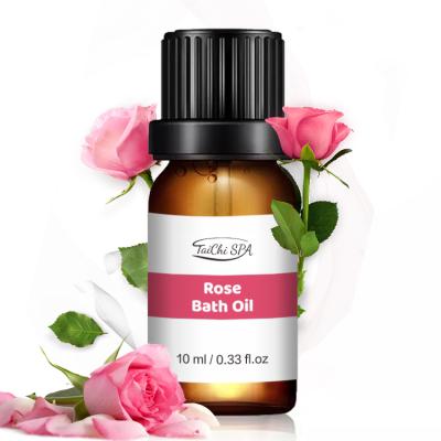 China Moisturize 2021 Most Popular Premium Relaxing Skin Care 10ml Rose Bath Oil Natural Rose Body Premium Liquid Bath Oils for sale