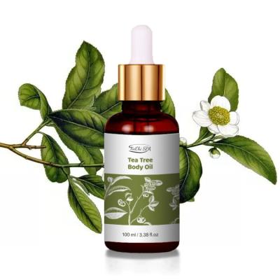 China Wholesale Natural Anti-Wrinkle Secretion Tea Tree Pure Factory Bulk Private Label For Skin Firming Body Skin Care Massage Oil for sale