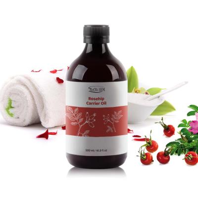 China 2021 Anti-Wrinkle Rosehip Carrier Oil Wholesale Private Label Good Quality Pure Natural Most Massage SPA Oil Organic Liquid Health Care 500ml for sale