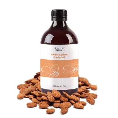 China Health Care Wholesale Natural Extract Apricot Carrier Oil Base Soft Skin Cold Pressed For Massage Aromatherapy 500ml for sale