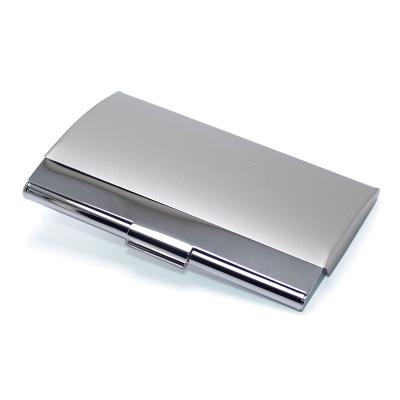 China Fashion Card Holder Box Color Selection Stainless Steel Credit Bank Name Card Case Metal Bow Cambered Creative Wallet for sale