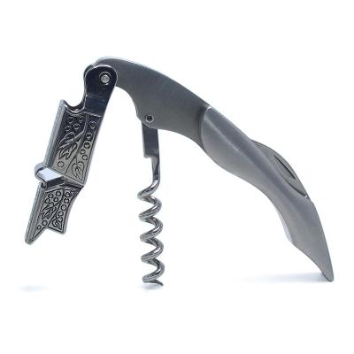 China Creative Viable Grape Kitchen Bar Tools Opener Hippocampal Silver Metal Stainless Steel Multifunctional Corkscrew Knife Opener Wine for sale