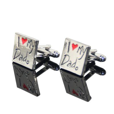 China Engrave For Wholesale Promotional Thanksgiving Day Dads Day Dads Gift Factory Cufflink Soft Enamel Cufflinks for sale