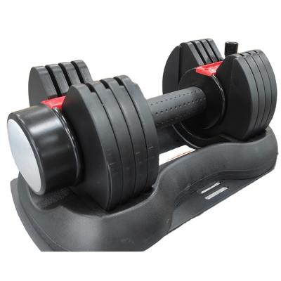 China New Dumbbell Home Fitness Detachable Rubber Covered Dumbbell Adjustable Barbell 25LBS 11KG for sale