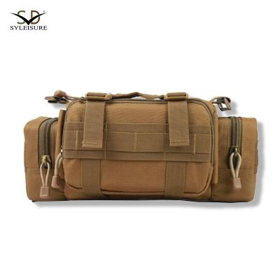 China Waterproof Khaki Colortactical Military/Belt-Adjustable/MOLLE Bag Waist System Molle System With 2 Side Pockets for sale